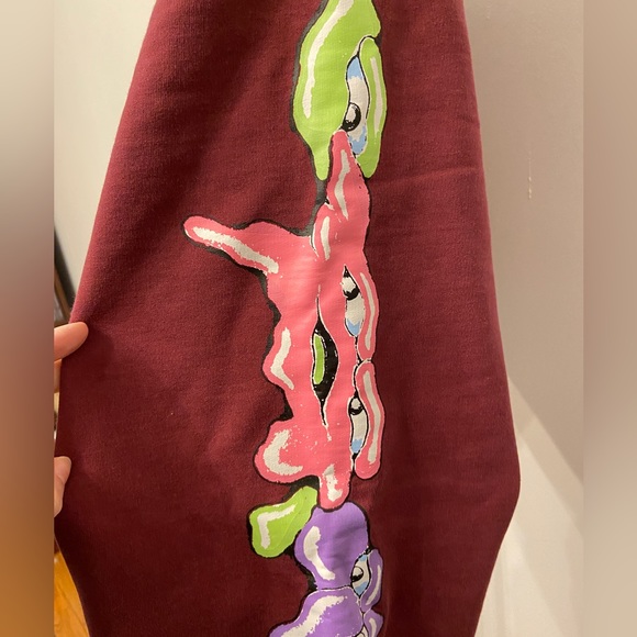 Brain Dead Paintman Burgundy Lounge Sweatpants - Picture 6 of 8